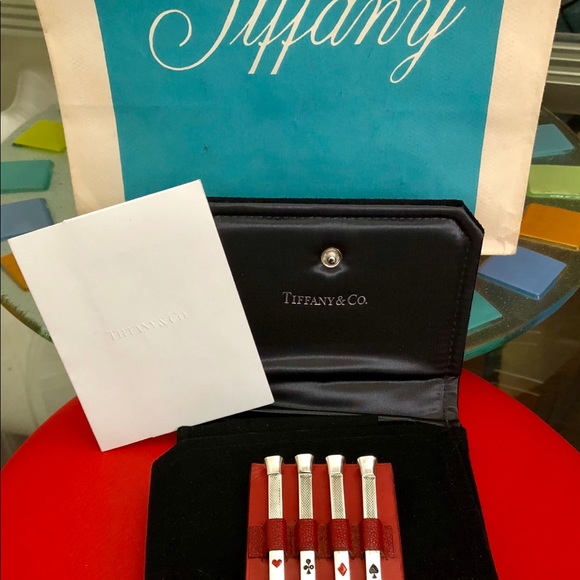 ⭐️💲SOLD💲⭐️ Vintage TIFFANY & Co Germany Sterling Silver bridge Pencils SET - Picture 13 of 13